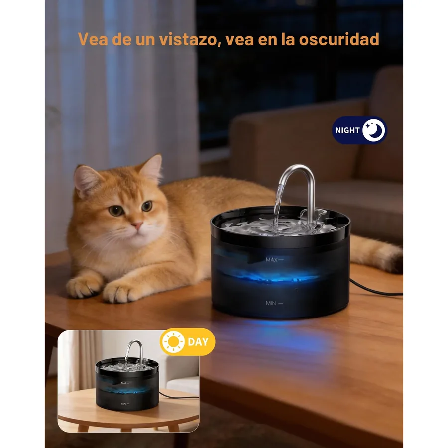 GIOTOHUN 2 L súper silenciosa con luz LED, imagen 3