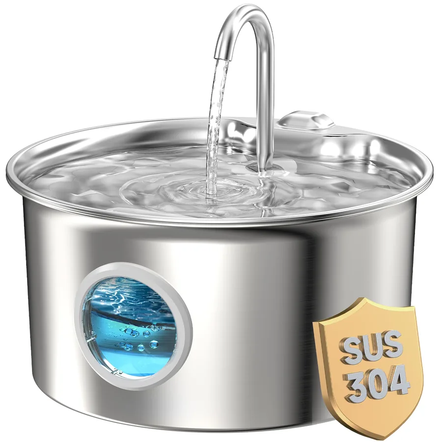 Fuente INOX 2,6 L con ventana de nivel de agua — imagen 1
