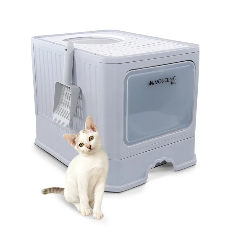 Mobiclinic Pets · arenero cubierto con cajón (doble entrada)